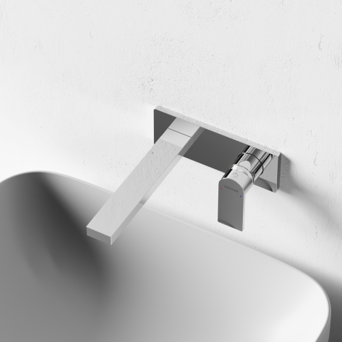 Смеситель для раковины Sancos Studio SC9017CH встраиваемый в стену хром - фото 4