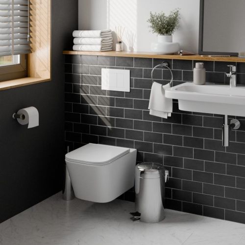 Клавиша смыва механическая Iberica Blanca INOX-C IB.B011.001.000 цвет белый - фото 4