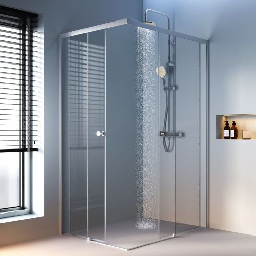 Душевой уголок Am.Pm X-Joy W94G-403-12090-MТ 120х90 стекло прозрачное профиль хром без поддона - фото 3