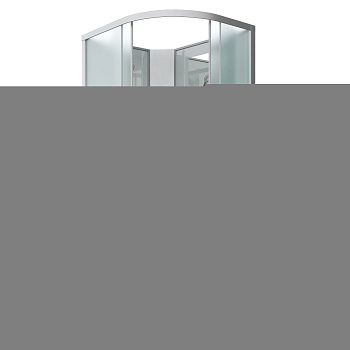 Душевая кабина Niagara Classic 331844LBKG 110х80 асимметричная без крыши ориентация левая