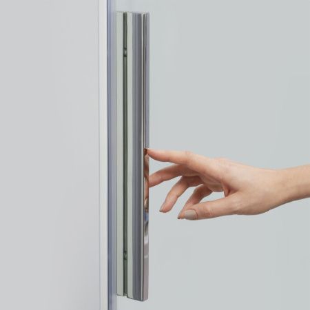 Душевая дверь Wasserkraft 15R30 130х200 стекло прозрачное профиль хром