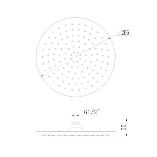 Верхний душ LeMark LM8132C белый/хром - фото 2