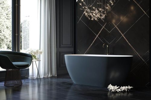 Ванна из искусственного камня Holbi VENUS 1.01.001.11.2 170х80 отдельностоящая овальная - фото 3