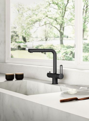 Смеситель для кухни Paffoni Ringo RIN295NO на мойку черный - фото 2