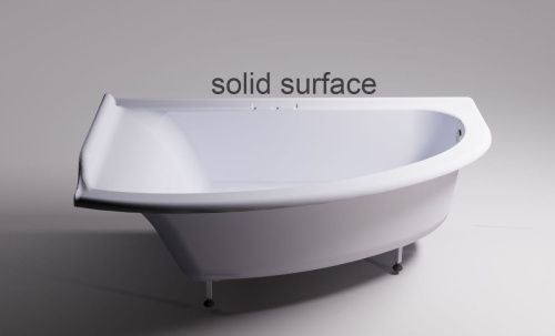 Ванна из искусственного камня Astra-Form Анастасия 01010063 180х125 угловая асимметричная с ножками - фото 2