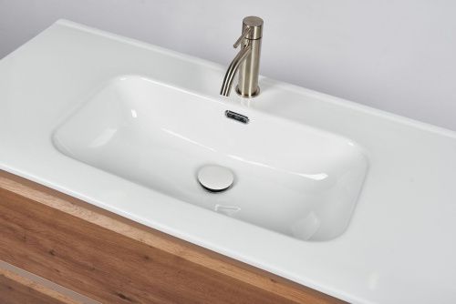 Тумба с раковиной Inda Piccadilly INDA Piccadilly 80RC Kona 80х50 подвесная цвет коричневый - фото 5