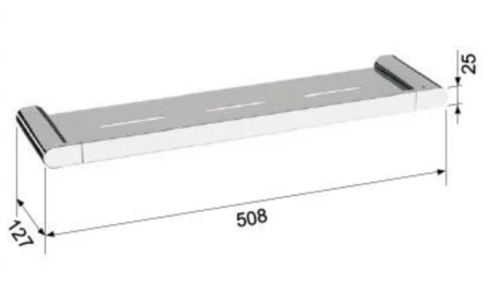 Полка в ванную комнату Remer Lounge LN20CFP