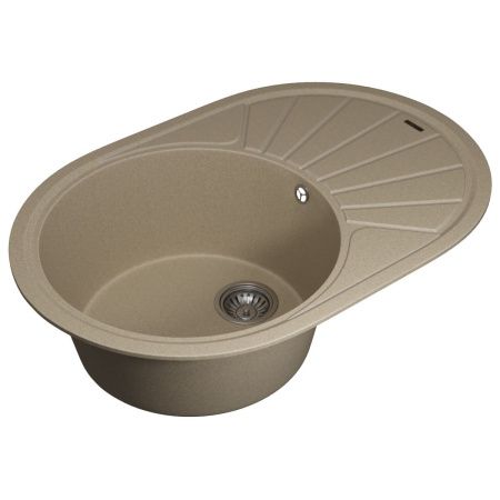 Кухонная мойка Uperwood Quartz Premium UPD-02 3910202105 75х50 цвет бежевый поверхность матовая