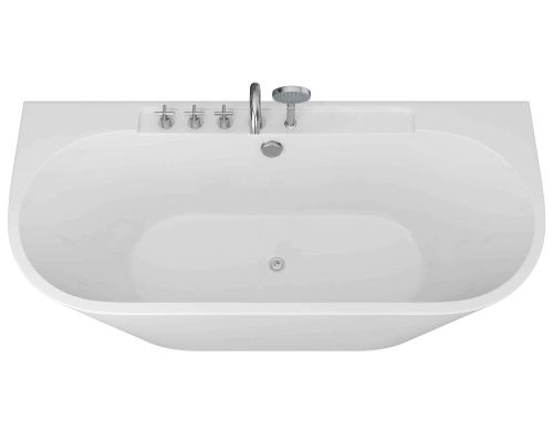 Ванна акриловая Grossman Cristal GR-17075-1 170х80 пристенная овальная с ножками
