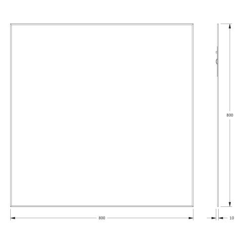 Зеркало Evoform Standard BY 0221 80х80 подвесное - фото 2