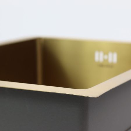 Кухонная мойка Melana ProfLine D5138HG золото 51х38 цвет золото поверхность матовая