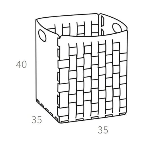 Корзина для белья ADJ Bottega 1047.03/01 - фото 2