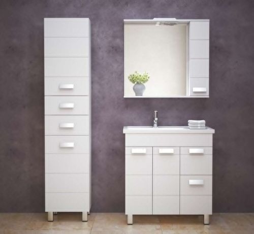 Шкаф-пенал Corozo Денвер SP-00000536 40х190 напольный цвет белый - фото 5