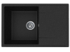 Кухонная мойка Uperwood ECON UPD-507 4010202111 75х50 цвет черный поверхность матовая