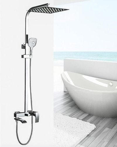 Душевая стойка ALMAes Turia SDI1820 настенная цвет хром - фото 2