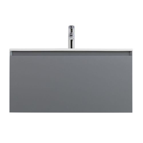 Тумба под раковину Art&Max Latina AM-Latina-800-1C-SO-GM 80х50 подвесная цвет серый - фото 2