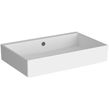 Раковина из сантехнического фарфора Vitra ArchiPlan 7404B003-0012 60х40 накладная цвет белый без отверстий под смеситель