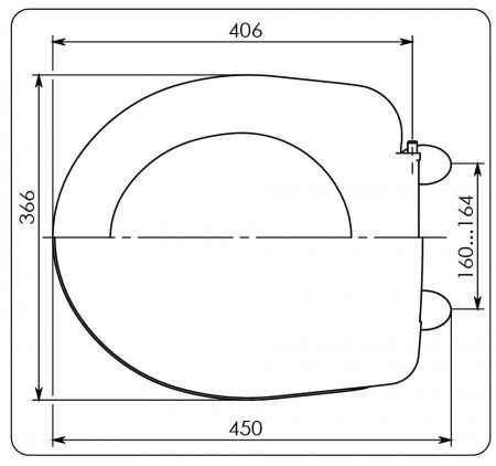 Крышка сиденье для унитаза Santek Бореаль 1WH301949
