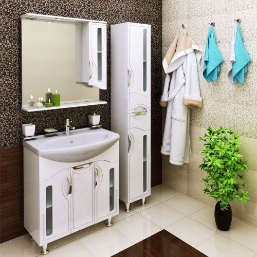 Тумба под раковину Runo ТОЛЕДО 00000001039 70х30 напольная цвет белый - фото 2