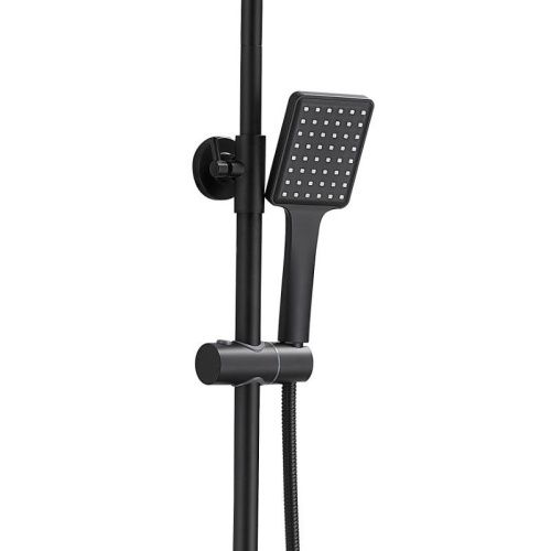 Душевая стойка Belz B613 B24613-7 настенная цвет черный - фото 4