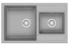 Кухонная мойка Granula 8201, АЛЮМИНИУМ 80х50 цвет серый поверхность матовая
