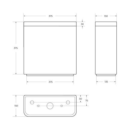 Бачок для унитаза BelBagno Energia BB8134T