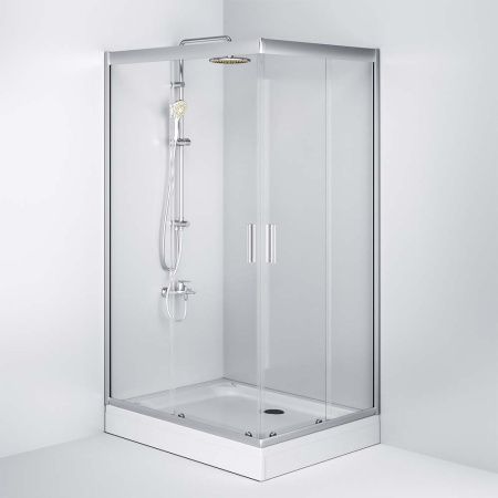 Душевой уголок Am.Pm Gem W90G-404-120290-MT 120х90 стекло прозрачное профиль хром без поддона