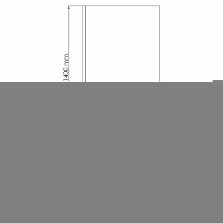 Душевая шторка на ванну Wasserkraft Spree 14P 14P01-80 80х140 стекло прозрачное профиль никель