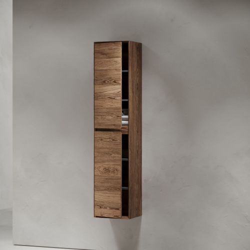Шкаф-пенал Sancos Marmi 1.0/Marmi 2.0 PMR35ECH 40х160 подвесной цвет коричневый - фото 5