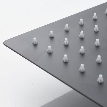 Душевая стойка Shevanik S3096H настенная цвет черный с термостатом