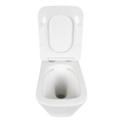 Унитаз напольный с бачком Bond Cube F04-00 белый с сиденьем безободковый душевой смыв - фото 3