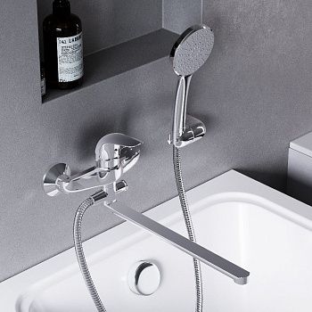 Смеситель для ванны и душа Damixa Eclipse 319500001 настенный хром