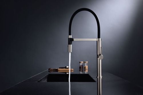 Смеситель для кухни Paulmark LEADER Le214101-BS на мойку никель - фото 3