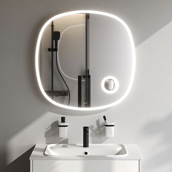 Зеркало с подсветкой Am.Pm Func M8FMOX0803SA 80х80 подвесное