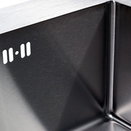 Кухонная мойка Melana ProfLine MLN-R6050H 60х50 цвет серый поверхность матовая