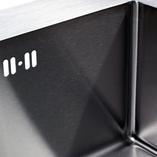 Кухонная мойка Melana ProfLine MLN-R6050H 60х50 цвет серый поверхность матовая - фото 3