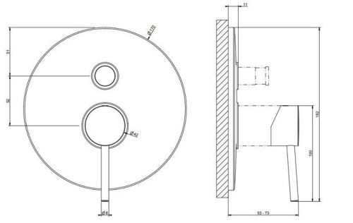 Смеситель Gessi Emporio Via tortona 18779#149 встраиваемый в стену никель - фото 2