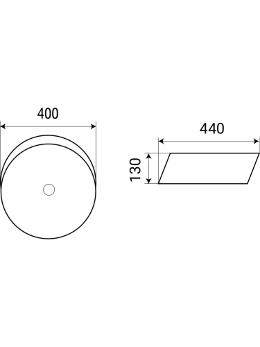 Раковина из сантехнического фаянса WeltWasser WW SK 10000003828 50х40 подвесная цвет белый без отверстий под смеситель - фото 2