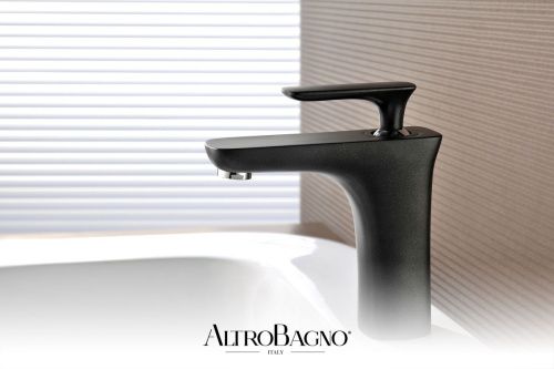 Смеситель AltroBagno Aperto AltroBagnoAperto0120NeOp на раковину черный - фото 4