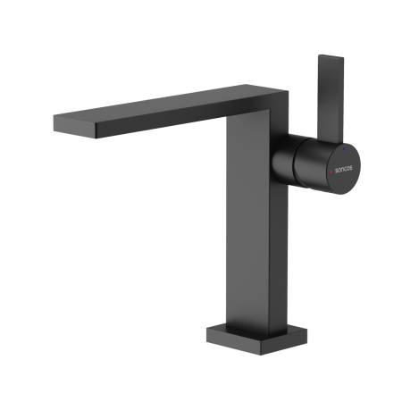 Смеситель Sancos Linn SC9019MB на раковину черный