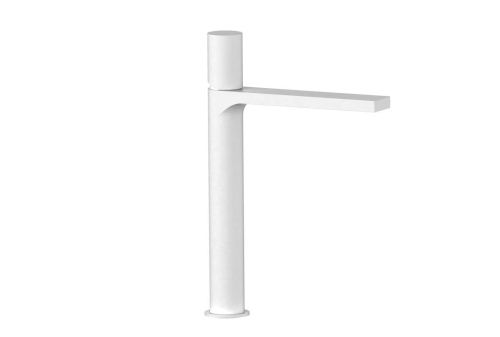 Смеситель для раковины AQG Tube 01TUB120BL на столешницу белый