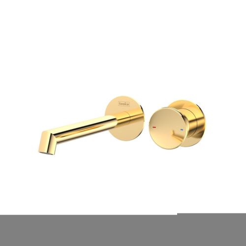 Смеситель для раковины Teska ARTE E5507 встраиваемый в стену золото - фото 2