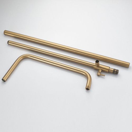 Душевая стойка Shevanik S9936G настенная цвет золото - фото 5