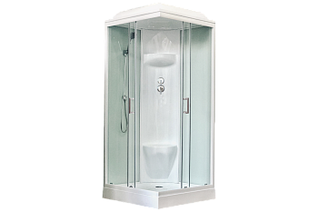 Душевая кабина Royal Bath НР RB90HP6-WT 90х90 квадратная с крышей ориентация универсальная