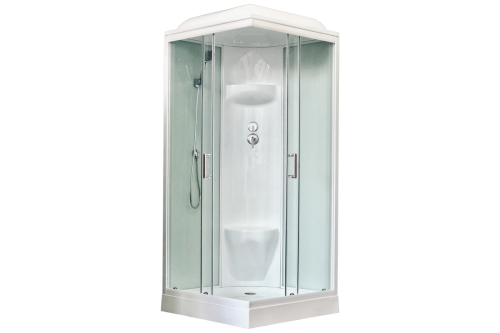 Душевая кабина Royal Bath НР RB90HP6-WT 90х90 квадратная с крышей ориентация универсальная