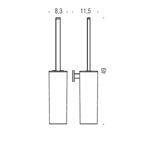 Ершик Colombo Basic B3707.CR - фото 2