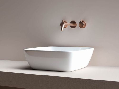 Раковина из сантехнического фарфора Ceramica Nova FORM CN2002 40х40 накладная цвет белый - фото 5