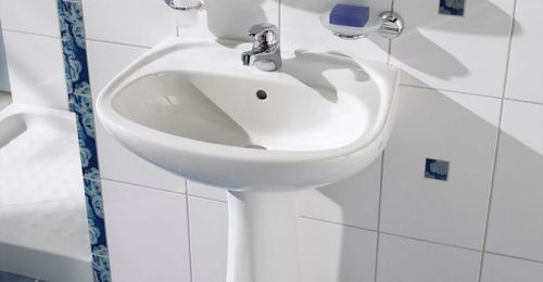 Раковина из сантехнического фарфора Vitra Normus 9600B003-7650 60х40 подвесная цвет белый 1 отверстие под смеситель - фото 2