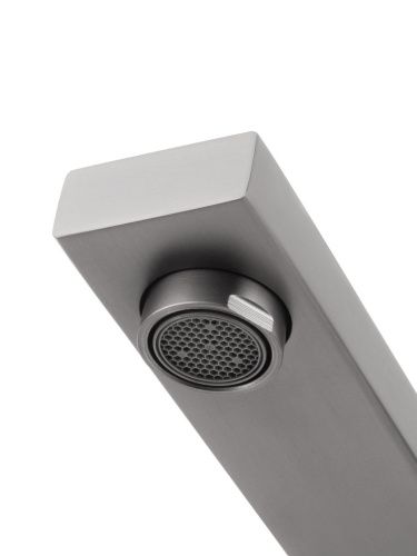 Смеситель для раковины Wonzon & Woghand WW-105-BGG встраиваемый в стену серый - фото 5