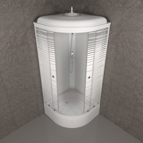 Душевая кабина Тритон Полосы Щ0000061848 90х90 четверть круга с крышей ориентация универсальная - фото 4